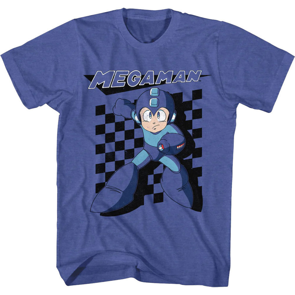 Mega Man Blue Bomber Retro Gaming Graphic T-Shirt